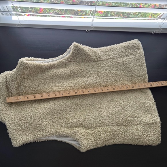 Patagonia Los Gatos Fleece Vest Women's Small Beige Full Zip Collared Pockets - Picture 11 of 11